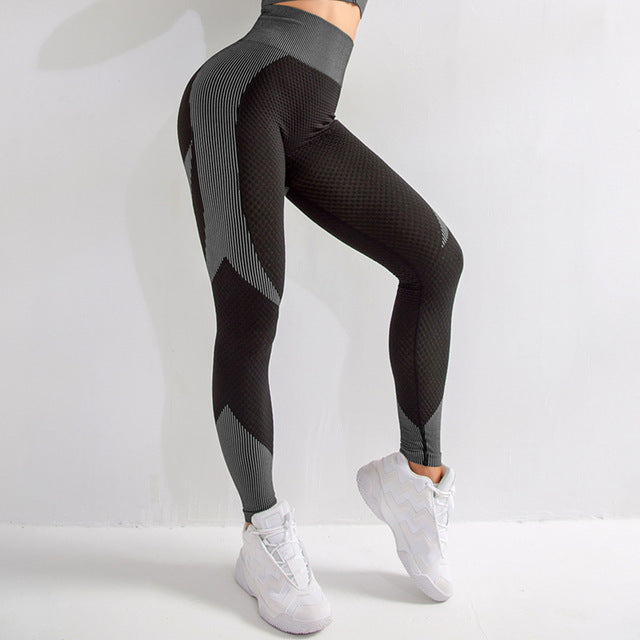 Geometric High-Waist Leggings