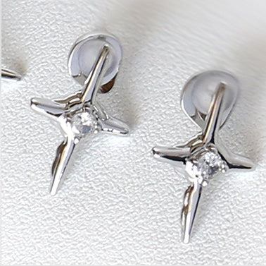 Diamond Earrings Design Simple