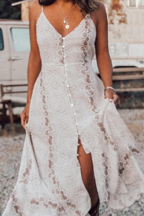 Boho Breeze Lace Midi Dress