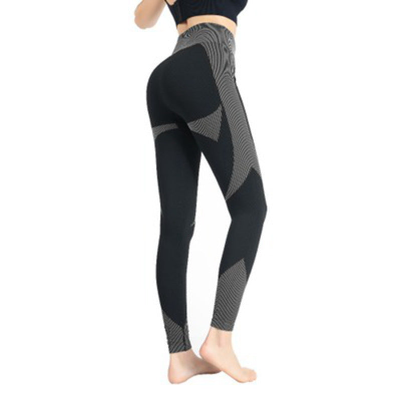 Geometric High-Waist Leggings