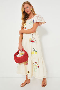 Embroidered Escape Maxi